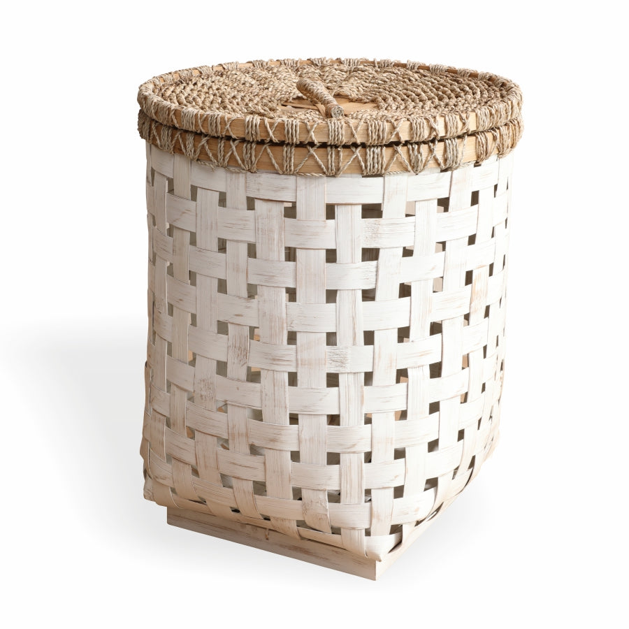 woven laundry basket with lid, natural storage basket, handwoven hamper,
eco-friendly laundry basket,
rustic woven storage bin, white woven basket ,farmhouse style laundry hamper, decorative storage basket with lid,