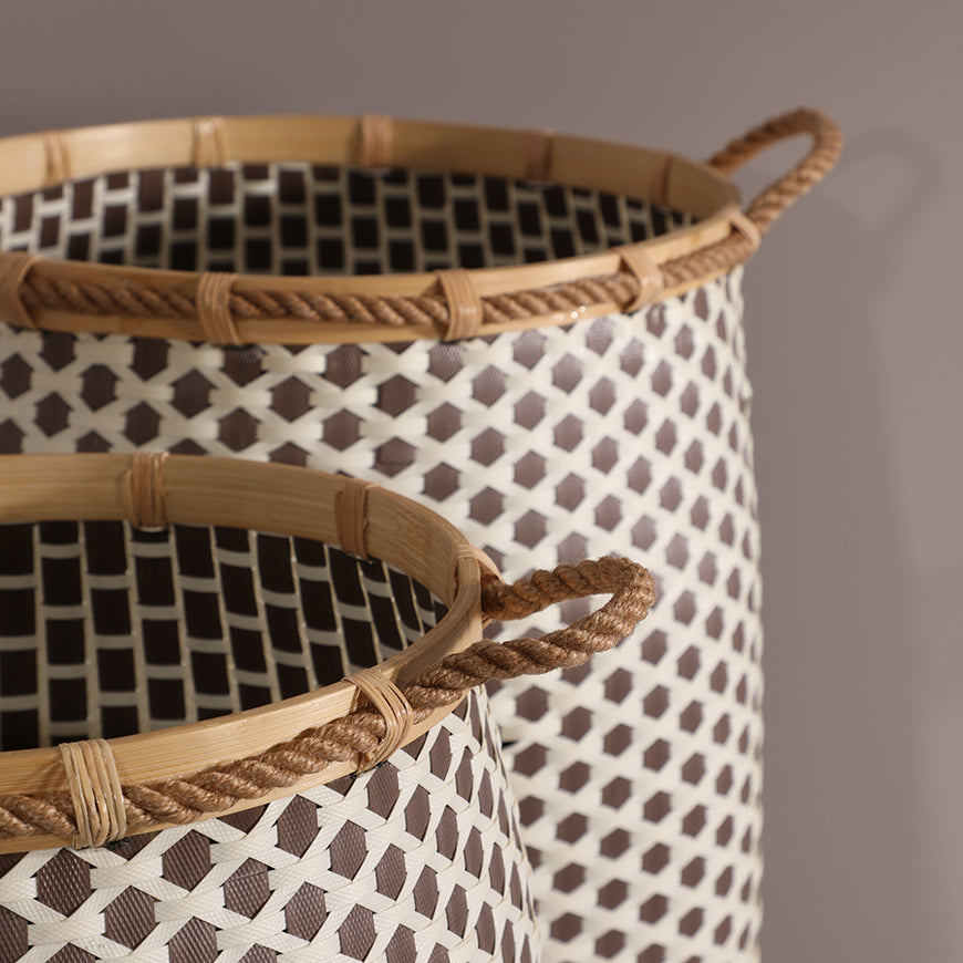 Adana brown white basket