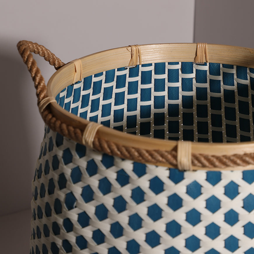 Adana blue white basket