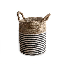 Hami Black Natural Stripe Basket