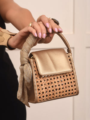 CHLOE MINI BAG - GOLD