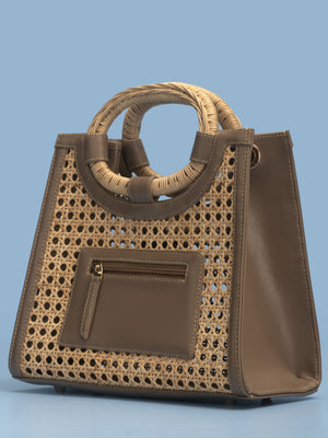 ELENA TOTE BAG - TAUPE