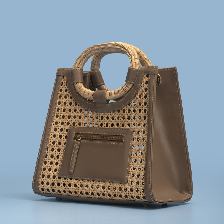 ELENA TOTE BAG - TAUPE