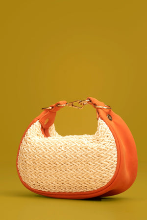 IVY MINI HOBO BAG - ORANGE