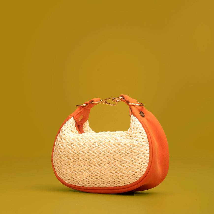 IVY MINI HOBO BAG - ORANGE