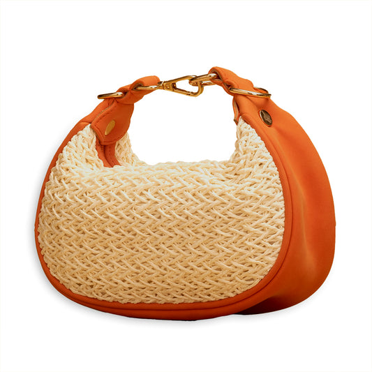 Ivy Mini Hobo Bag - Orange