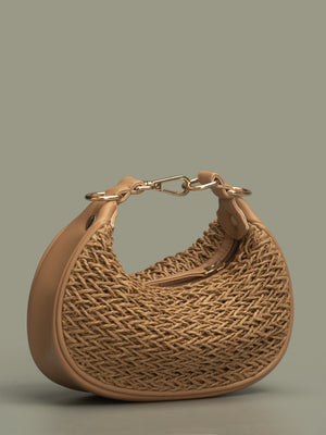 IVY MINI HOBO BAG - TAN