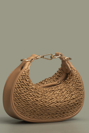 IVY MINI HOBO BAG - TAN