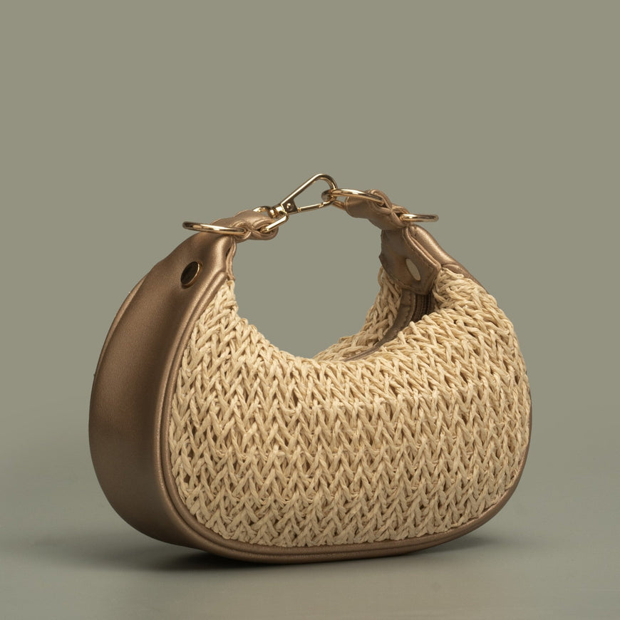 IVY MINI HOBO BAG - GOLD