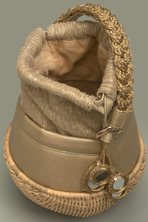 OLIVIA BUCKET BAG - GOLD