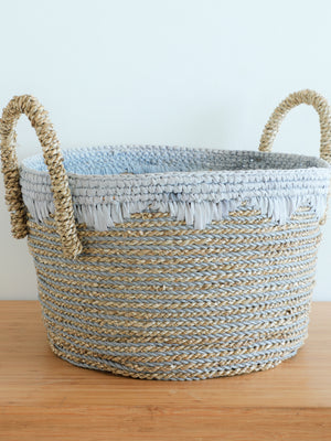 NATURAL GREY HEMMING BASKET