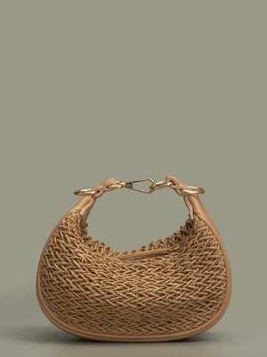 IVY MINI HOBO BAG - TAN