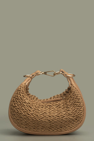 IVY MINI HOBO BAG - TAN