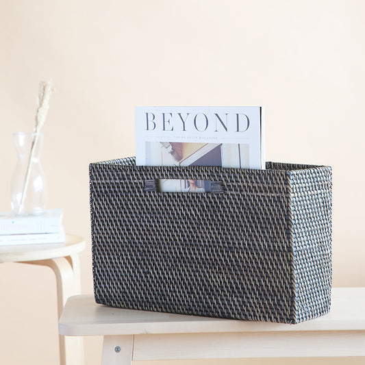 News paper holder mahogany
