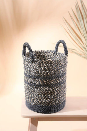 BLACK NATURAL SEAWEED BASKET