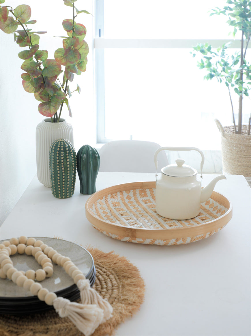 WALL TRAY NATURAL WHITE AZTEC